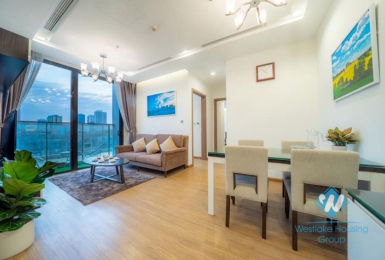 Nicely furnished 2 bedroom apartment for rent in Vinhome metropolis, Ba dinh
